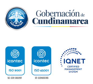 Gobernación de Cundinamarca. Certificaciones Icontec ISO 9001 e ISO 45001.
